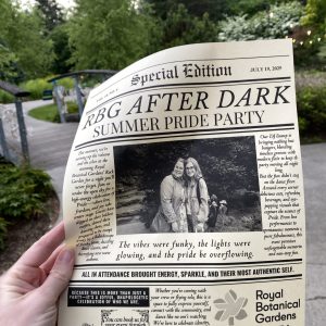 AfterDark_Pride2025_13 Printed newspaper style photo for event keepsake