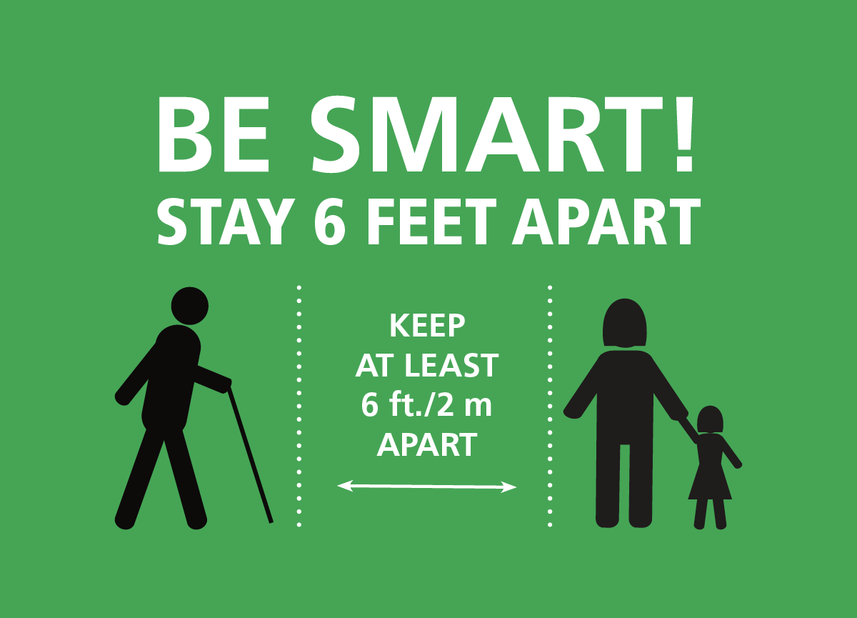 BeSmart6ftApart Be Smart, Stay 6 Feet Apart