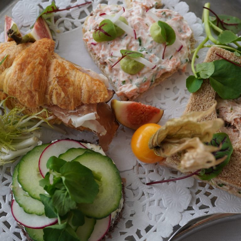 variety of tea sandwiches