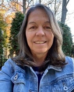 Janet Steeves Janet Steeves standing outdoors in a jean jacket