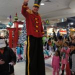 Nutcracker Stilt Walker person dressed as a nutcracker in stilts