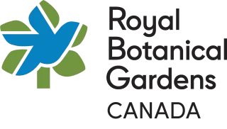 Royal Botanical Gardens - logo with bird and leaf motif