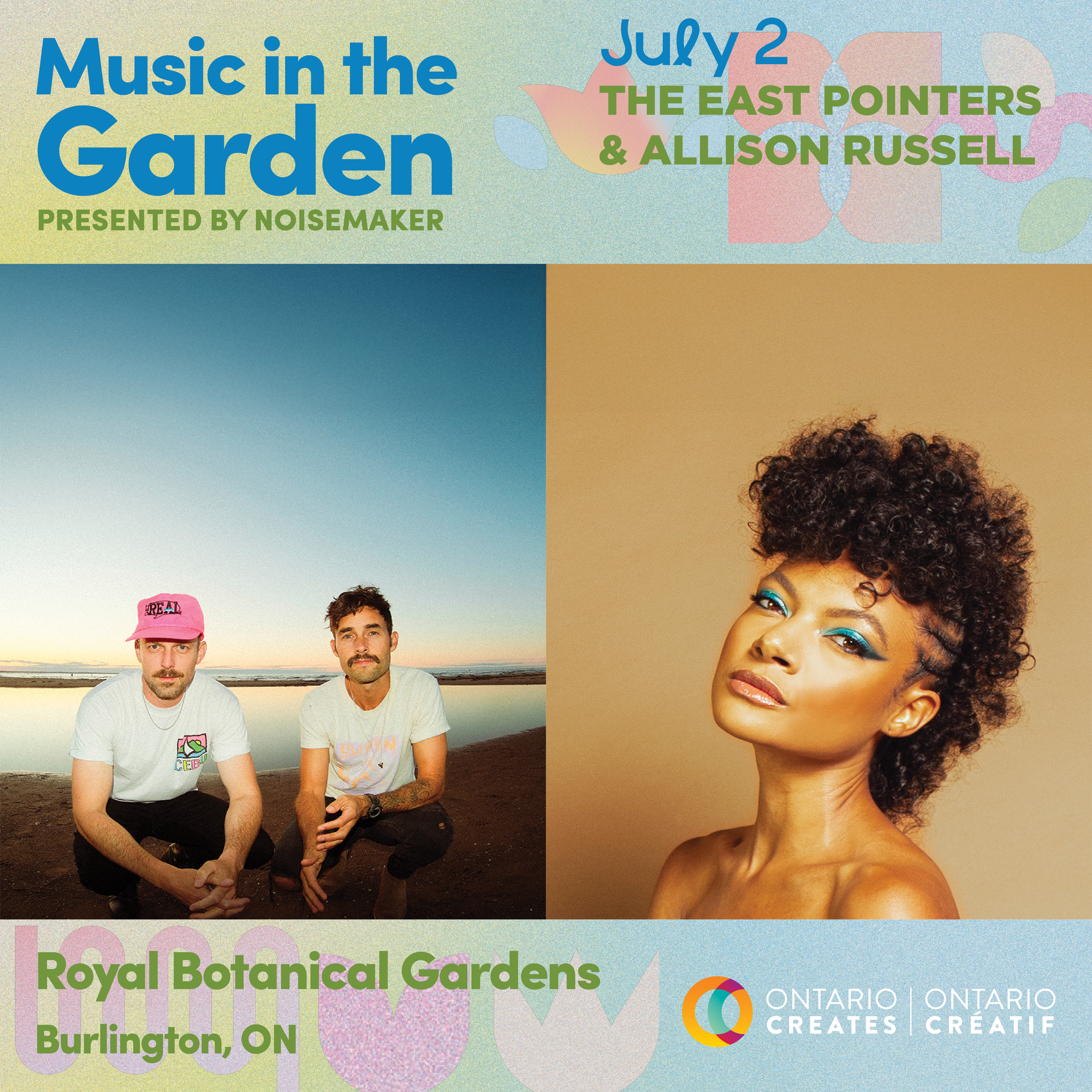 RBG_TEP_Allison Music in the Garden presented by Noisemaker: July 2, the east pointers and Allison russell