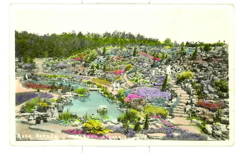 archive photo of the Rock Garden from the 1930s
