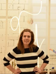 Tanya hart in her studio