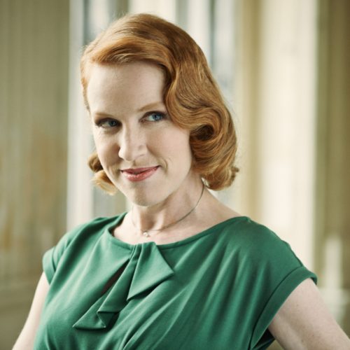 alex pangman alex pangman poses in vintage green dress and vintage hairstyle