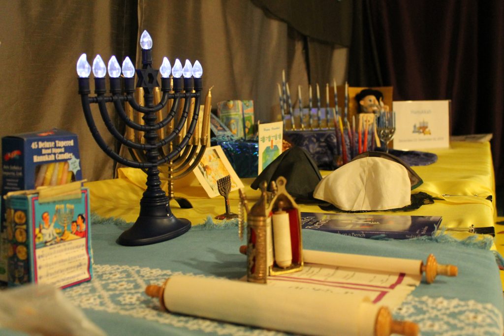 Hanukkiah and Torah