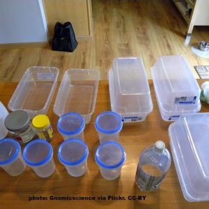 containers-.gnomicscience-via-flickr-cc-by A variety of plastic containers