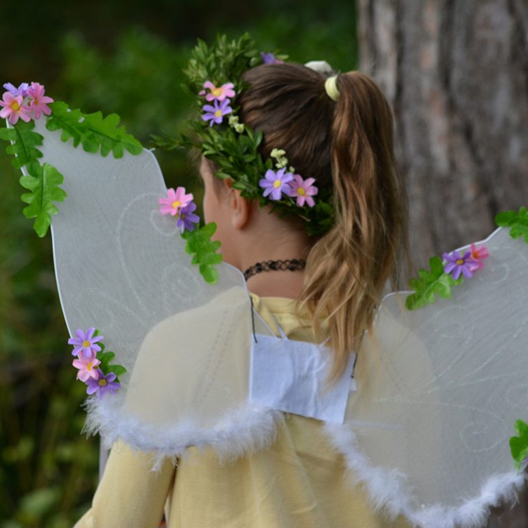 Girl With Fairy Wings At Enchanted Weekend